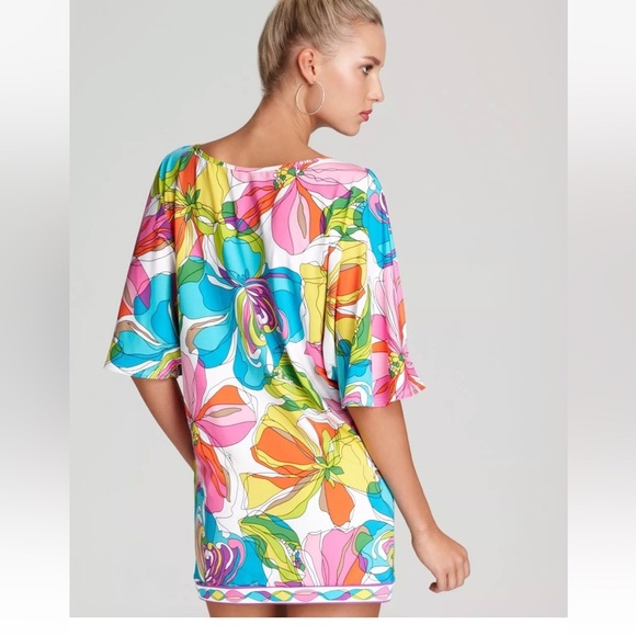 Trina Turk Kaleidoscope Floral Tunic Cover Up in Multi - Picture 2 of 16